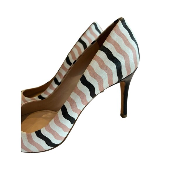miu miu stiletto heel Pumps Pointed Toe Striped US Sz 8.5, EUR 38.5 pink… - Picture 4 of 9